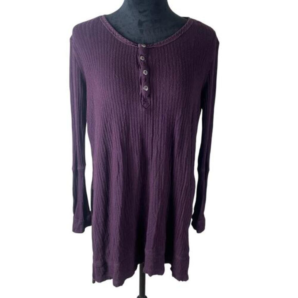 WE THE FREE + CREW NECK BLOUSE Long Sleeve Size Medium